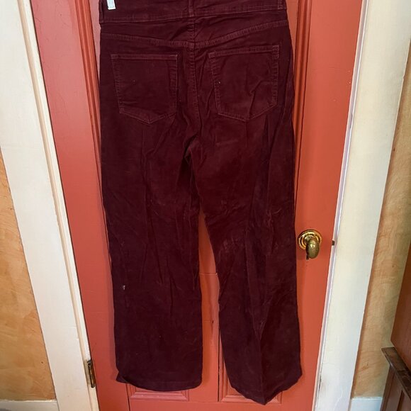 GAP  High Rise Corduroy Stride Wide-Leg Pants 10T - Picture 3 of 7